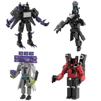 Все Moc Новый Skibidi Туалет Аудио и Камера Человек-Титан Строительные Блоки Игрушки DIY Кирпичи Игрушки Для Детей День Рождения Рождественский Подарок