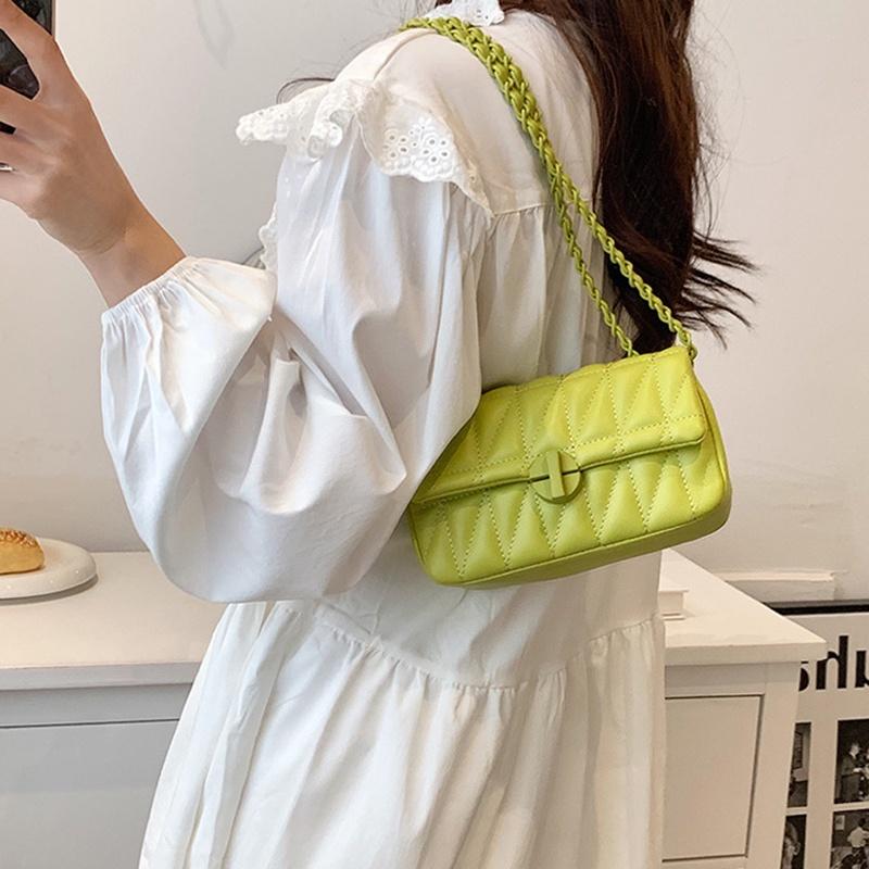 IELGY women's chain small square bag texture simple messenger