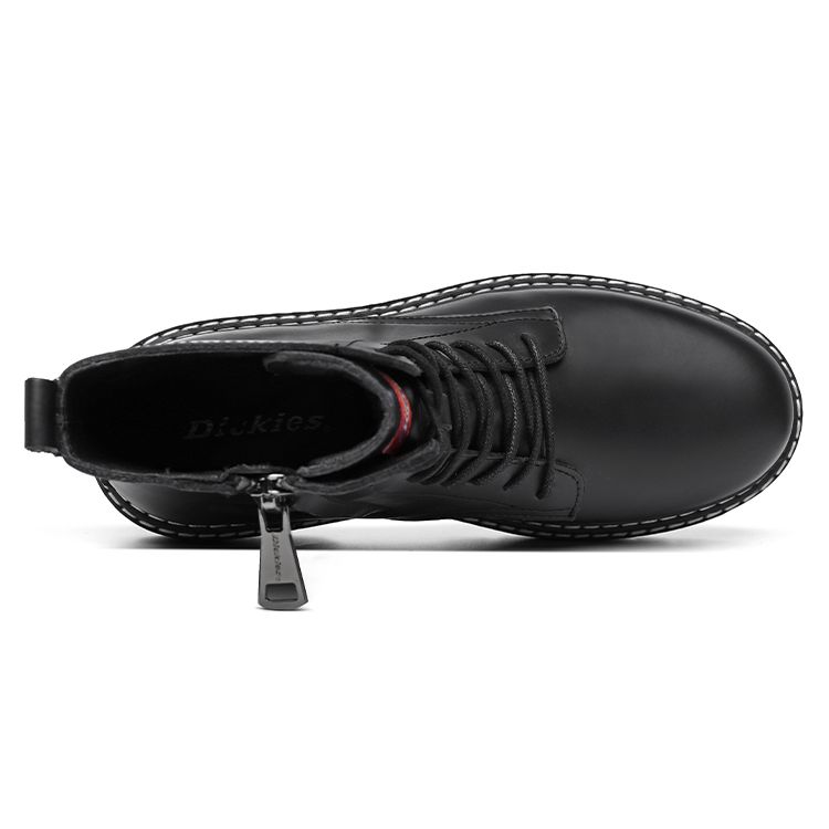 Dickies Двухслойные кожаные универсальные короткие ботинки Мартинса Мужские ботинки Черные 204M50LXS60