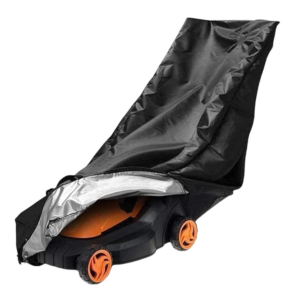 Heavy Duty Universal Lawn Mower Cover Waterproof Dustproof Oxford Fabric With Windproof Drawstring For Outdoor Protector