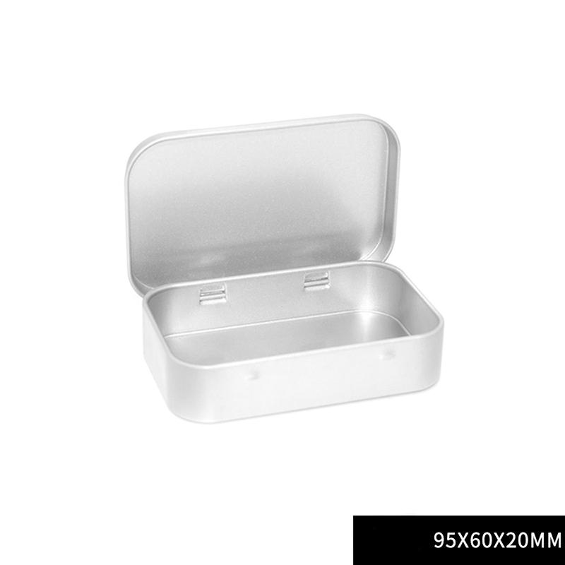 1 шт., аксессуары для самостоятельного изготовления, металлическая жестяная серебряная черная откидная коробка для хранения инструментов, денег, монет, конфет, ключей, визиток, ящик для хранения