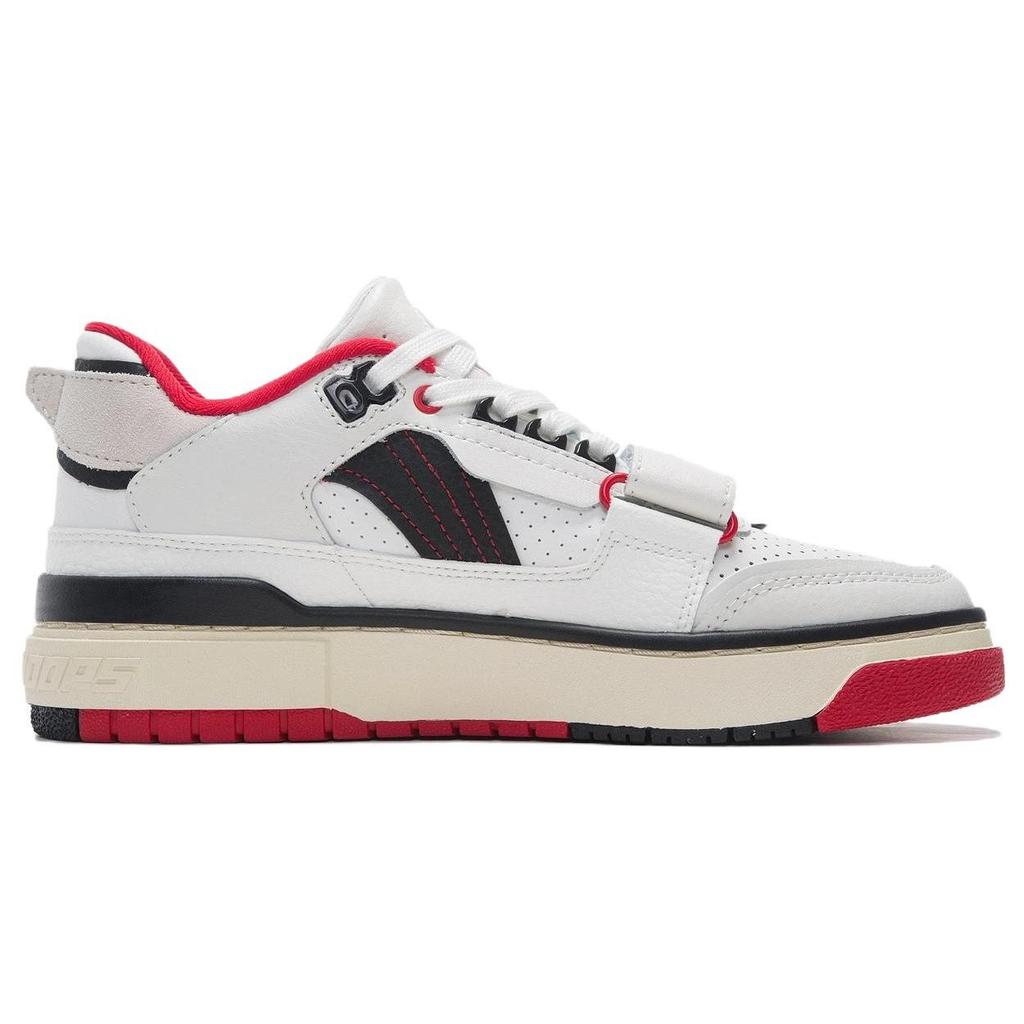 Баскетбольные кроссовки Li Ning Rookie Pe с противоскользящим покрытием и амортизацией, низкие, женские, кроссовки в стиле ретро, Off-White ABCS028-1