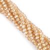 30-200Pcs Rondelle Austria Faceted Crystal Glass Beads Loose Spacer Beads for Jewelry Making