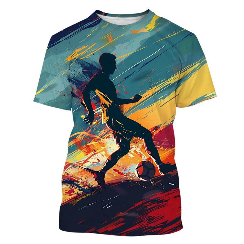 Футболка с рисунком футболки для мужчин, красочные футболки с 3D-принтом, летние повседневные свободные спортивные футболки с коротким рукавом, унисекс, топы с круглым вырезом