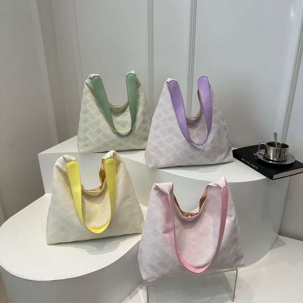 Шикарная летняя сумка-тоут в уличном стиле 2024 года, модель "Пузырь", в зеленом, желтом, фиолетовом и розовом цветах