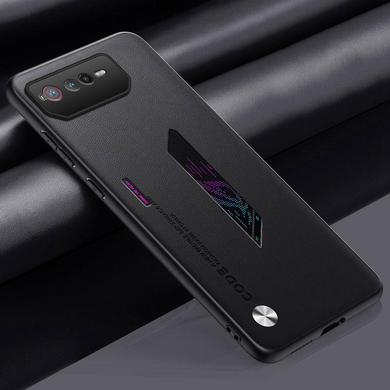 Роскошный чехол из искусственной кожи для Asus ROG Phone 6 D 6D, задняя крышка, силиконовый противоударный защитный чехол для телефона для Asus ROG Phone6 D 5G
