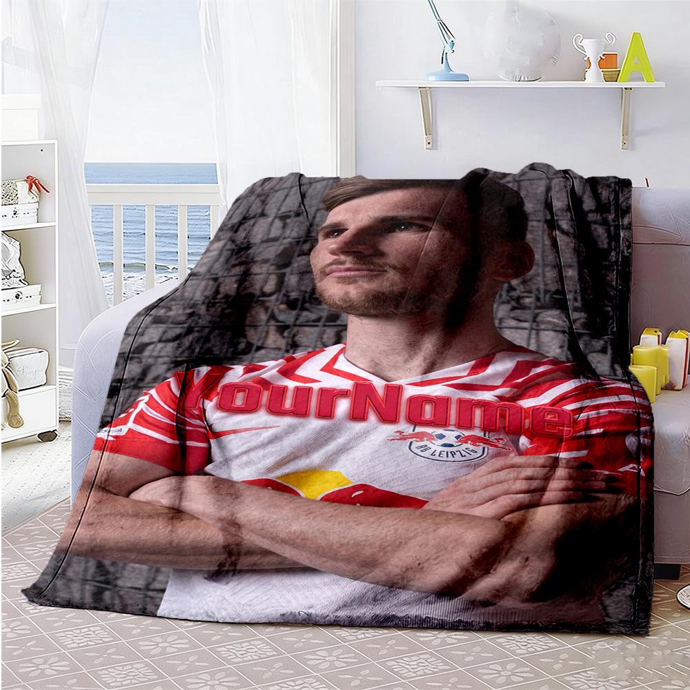 Rb Leipzig Customize Your Name Blanket Lightweight Customizable Blanket Ultrasoft Throw For Sofa Bed Office Chair Chair Four Seasons Multipurpose