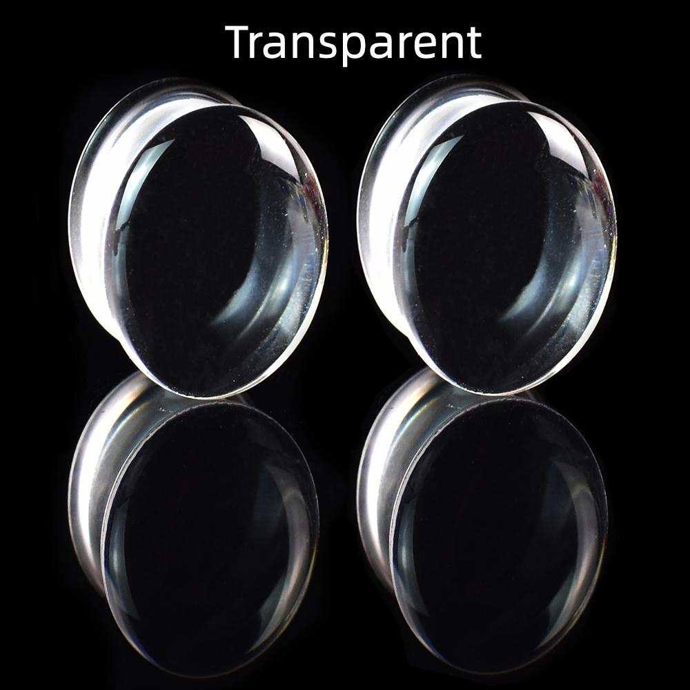 2pcs 8-50mm Colourful Oval Ear Plug Tunnels Gauges Ear Stretcher Expander Body Piercing Jewelry for Women Men