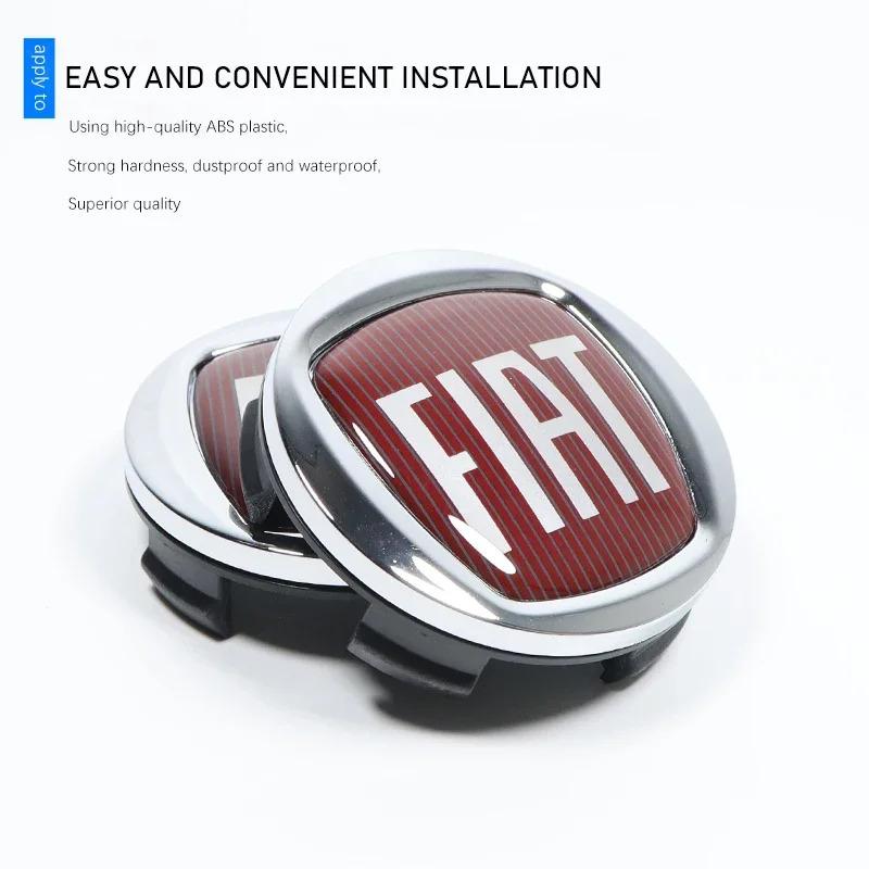 4 шт. Автомобильный значок Колпачок ступицы колеса Автоаксессуары Для FIAT 500 Ducato Panda Grande Punto Tipo Abarth Pulse Strada 600 500L