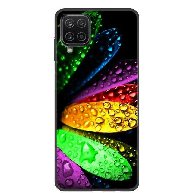 Чехол для Samsung A12, 2021, черные мягкие силиконовые чехлы из ТПУ для телефонов Samsung Galaxy A12 M12, чехол с крутым дизайном, чехол-бампер A 12