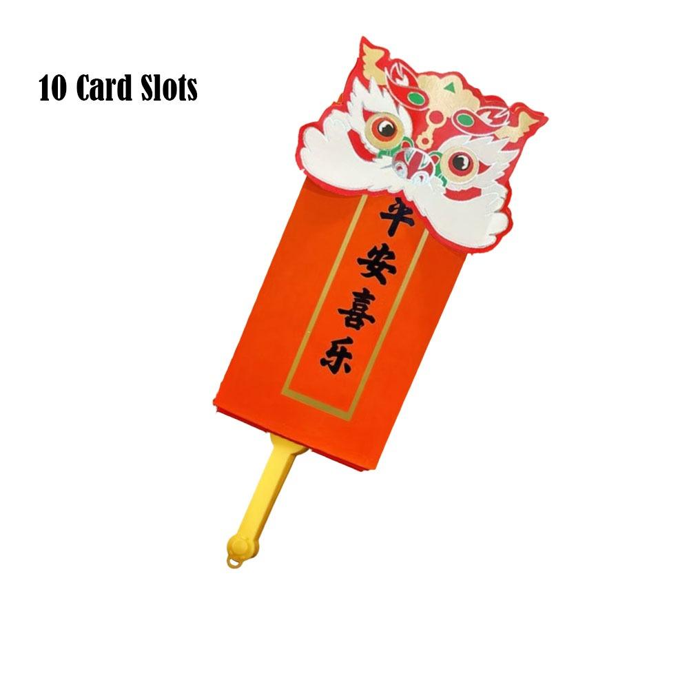 Expandable Spring Festival Angpao Multiple Card Slots Red Envelopes  for Wedding Party New Year