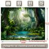 Tropical Jungle Adventure Party Banner, Polyester Backdrop for Home Room Wall Decor