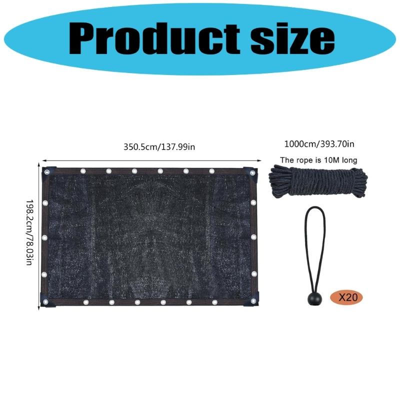 Breathable Black Sun Shade Cover For Chicken Coops Outdoor Garden Shade And Temperature Control Sunblock Netting Cloth