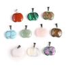 5 шт./упак. кулон из натурального камня в форме яблока, рейки, лечебный кристалл, кварц, драгоценный камень, подвески для изготовления ювелирных изделий, аксессуары «сделай сам», 19x20 мм