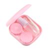 Easy Carry Travel Container Colorful Contact Lens Case Contact Lenses Box Mini Square with Mirror