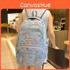 Colorful Spotted Cute Whale Print Large Capacity Student Backpack For Teens