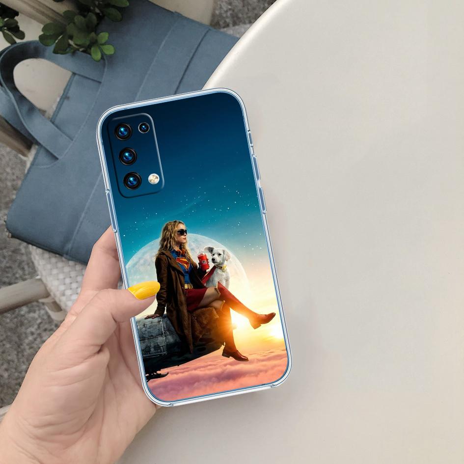 PP60 Прозрачный чехол для телефона Supergirl для Motorola Moto G40 G04 G05 One Ace Action Fusion + Plus Hyper Macro Vision Zoom