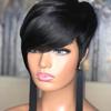 Pixie Cut Wig For Black Women - Synthetic Short Layered With Natural Black Color Fashion Wig