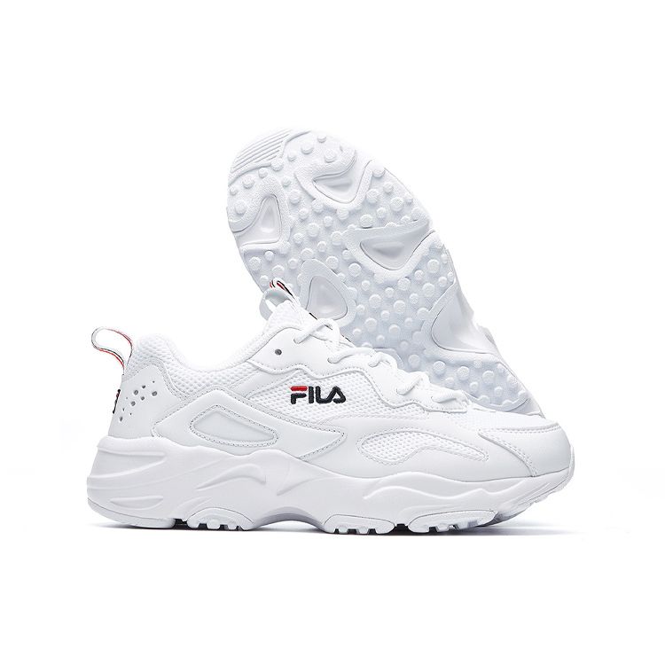 Fila Tracer Fabric Trendy Versatile Casual Low-Top Dad Shoes Women Sneaker White F12W021111FWT