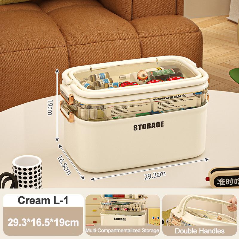 Большая вместимость органайзера для семейной медицины, портативная аптечка первой помощи, контейнер для таблеток, аптечка первой помощи, футляр для лекарств