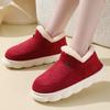 Warm Short Plush Indoor Suede Slippers Women 2025 Winter Soft Thick Bottom Non Slip Postpartum Shoes Fluffy Fur Home Shoes 45