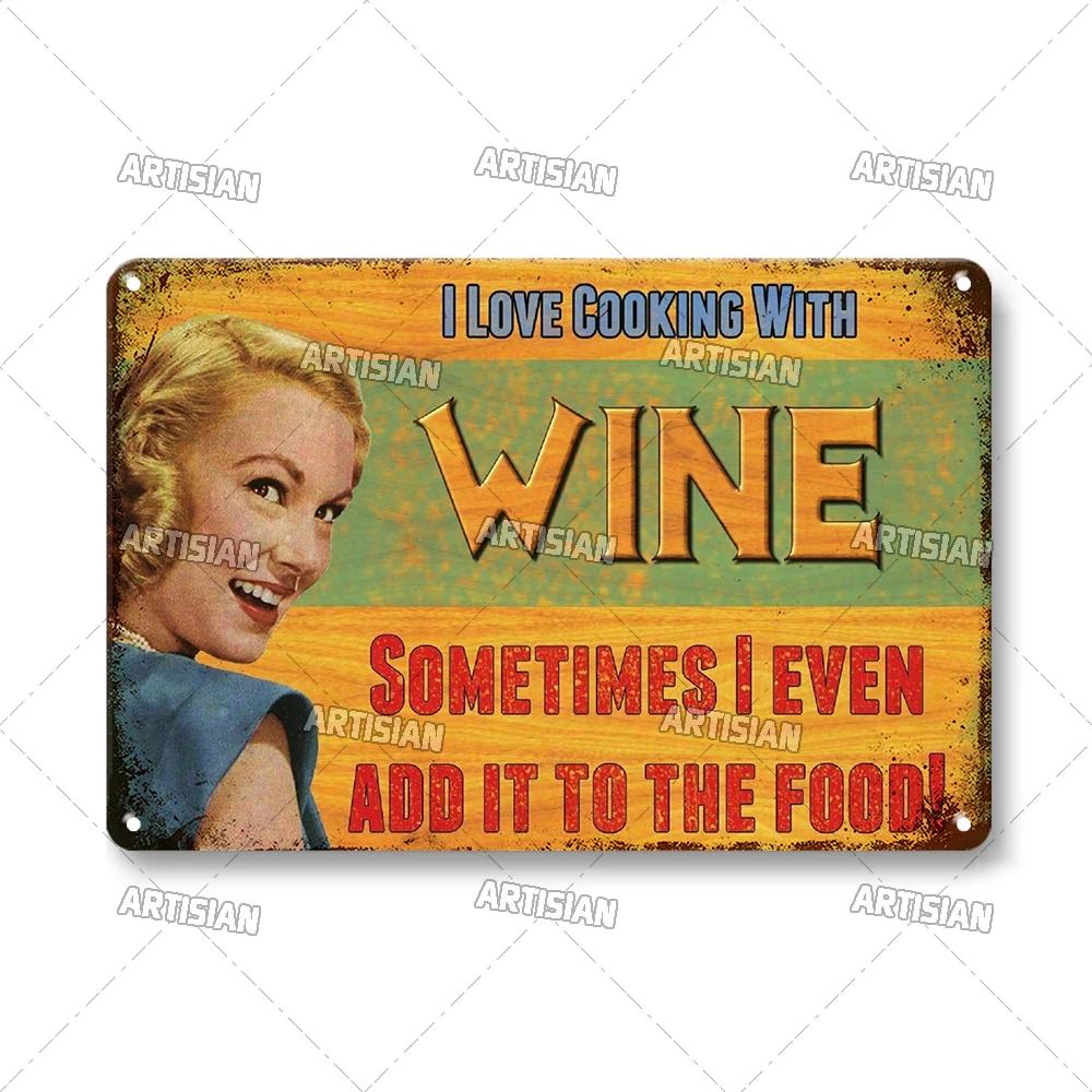 Водка Металлические Таблички Декоративная Тарелка Вино Металлическая Жестяная Табличка Ретро Металлический Постер Алкоголь Настенная Тарелка Домашний Бар Студия Индустриальный Декор