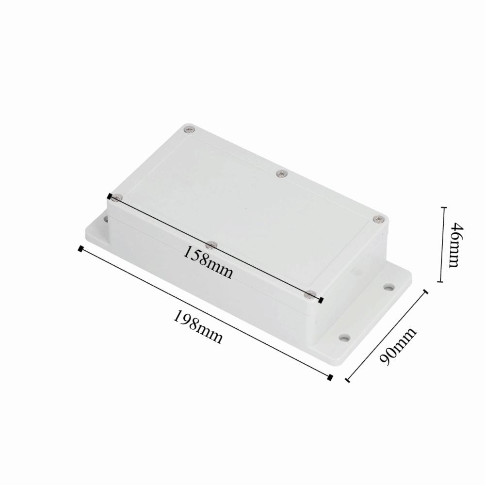ABS Junction Box 158x90x46mm with Screw and Waterproof Line Electrical Enclosure Box F7 Fixed Ear Waterproof Waterproof Case