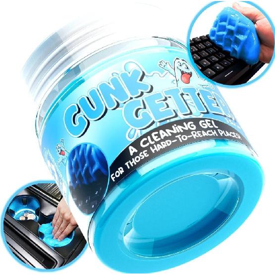 PeerBasics Gunk Getter, Cleaning Gel for Those Hard to Reach Places, Automotive Cup Holder Electronic Keyboard Office, Slime Gel Cleaner Dust Crumb
