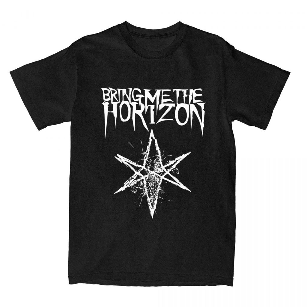 Мужская и женская футболка BMTH Horizons Emo Band, аксессуары, футболка из 100% хлопка Death Metal, одежда, футболки для отдыха