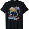 Colorful Indian Elephant Spring Color Festival Gift T-Shirt Festival Wear Clothes Women Clothing Graphic T Shirts Camisetas