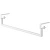 Extendable Under-Shelf Storage Hanger, White, Approx. W46.5-80cm X D10cm X H10cm, Plate, for Over-the-Washing Storage, Hanging Laundry Storag