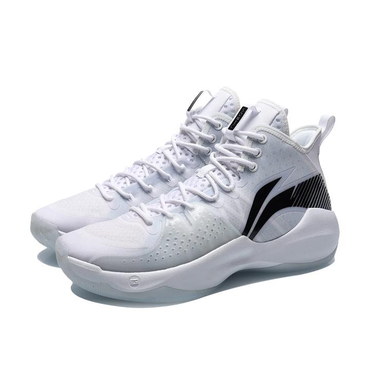 Li Ning Combat Hi Баскетбольные кроссовки Мужские Средняя высота Белый/Черный ABAR059-6