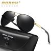 aoron Fashion Polarized Sunglasses Metal Frame Sun Glasses Driver Driving Glasses UV400 Anti-glare Eyewear for Men Women