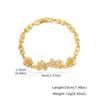 Vnox Metal Gold Color Chain Bracelet Bangle For Women, Cubic Zirconia Link, Punk Jewelry Gifts Daily Wear