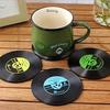 2 Vintage Vinyl Record Drink Coaster Non-slip Cup Coffee Coaster Heat Resistant Table Mat Decoration Random Color