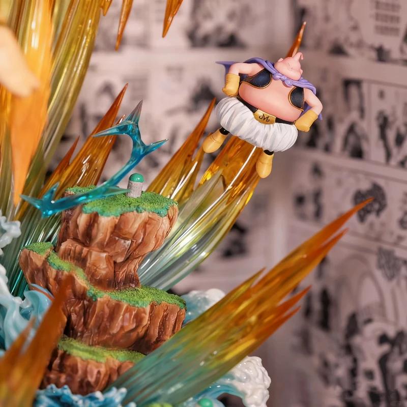 Anime 42cm Infinite Super Saiyan 3 Son Goku PVC Action Figures Desktop Ornament Statue Model Toy Boy Gift Collectible Non-light