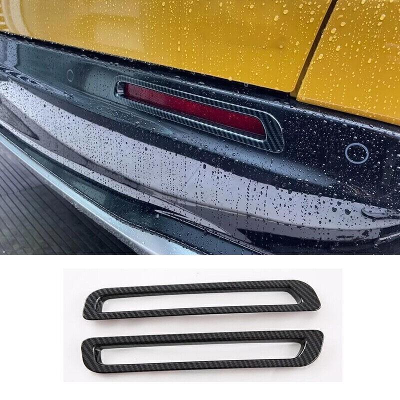 For Honda HR-V 2023-2025 Carbon Fiber Rear Fog Light Eyelid Molding Frame Trim