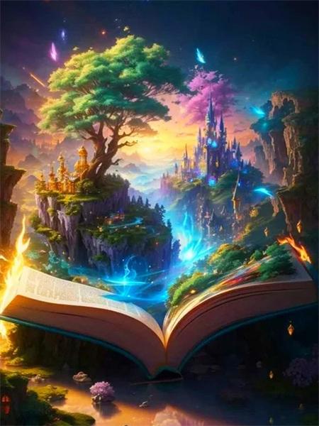 Набор для алмазной живописи Книга Фэнтези Полный квадрат Круглая вышивка Мозаика Пейзаж Вышивка крестом Набор для домашнего декора