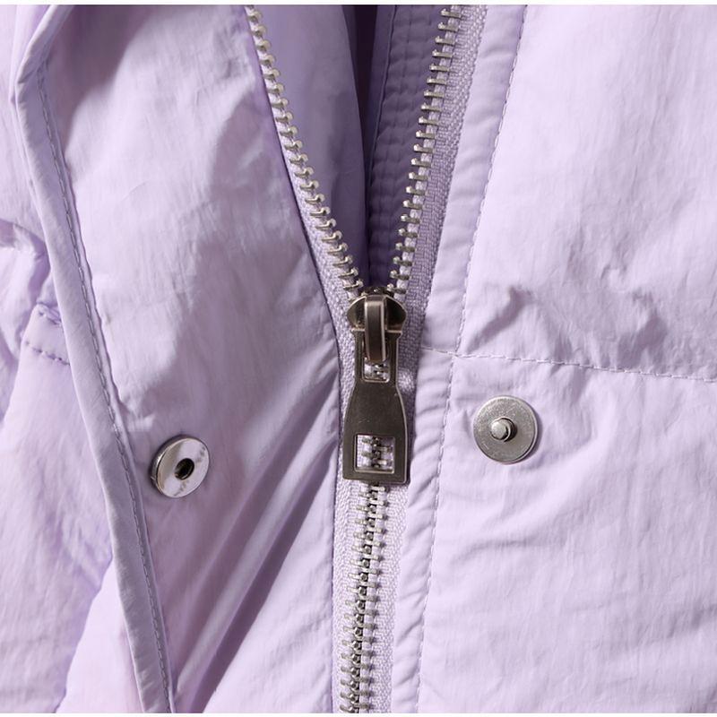 Зимние короткие пуховики женские толстые хлопковые стеганые пальто женские модные повседневные свободные куртки с длинным рукавом и воротником-стойкой