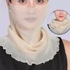 Fashion Sunscreen Veil Small Silk Scarf Neck Guard Mask Headband Motorcycle Sun Protection Head Scarf EMA