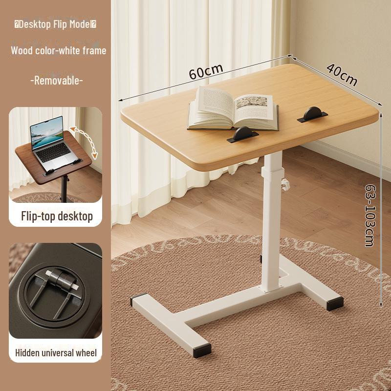 Foldable Mobile Desk: Bedside, Sofa, or Study Table for Living Room or Bedroom.