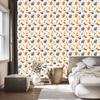 Animal Wallpaper White and Cream for Living Room and Bedroom 50x1000