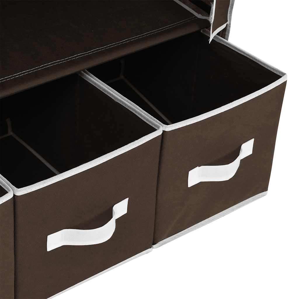 Wardrobe Brown 87 x 49 x 159 cm Fabric