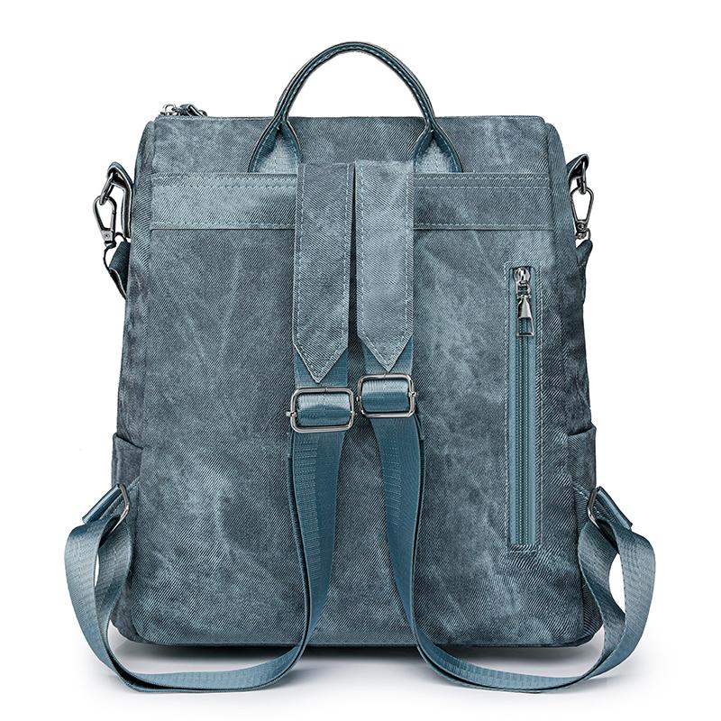 Рюкзак для пригородных поездок, женская сумка с двойной молнией, многофункциональная дорожная сумка через плечо