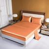 Luxury Satin Bed Sheet Set Rayon Fitted Sheet Height 35cm 21 Colors Optional  Flat Sheet Set Soild Color Bedding Set