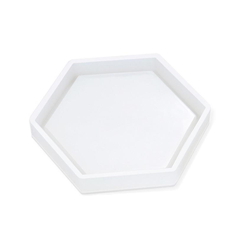 Форма ручной работы из прозрачной эпоксидной смолы для круглых, шестиугольных и квадратных подставок