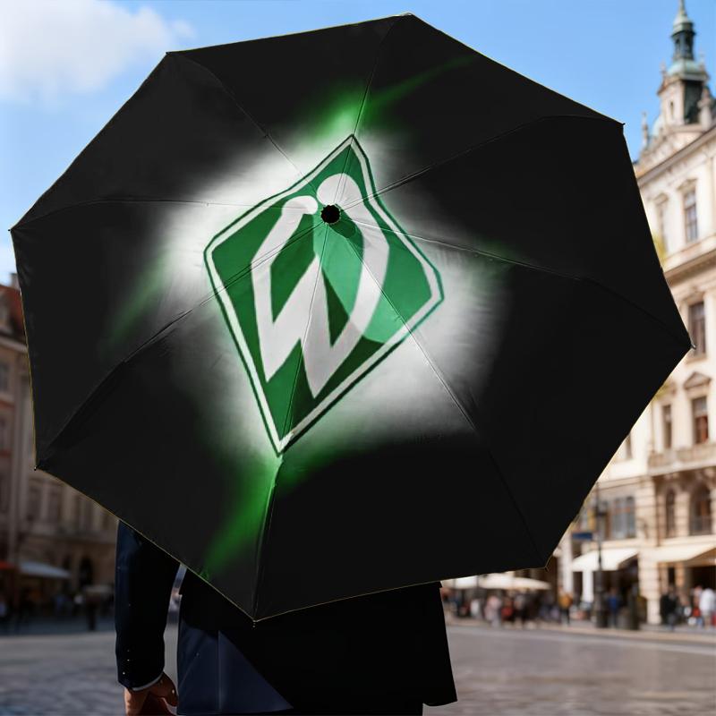 Werder Bremen football Umbrella Folding umbrella, automatic umbrella 8-Frame for Travel, camping Use Gift for Halloween Christmas