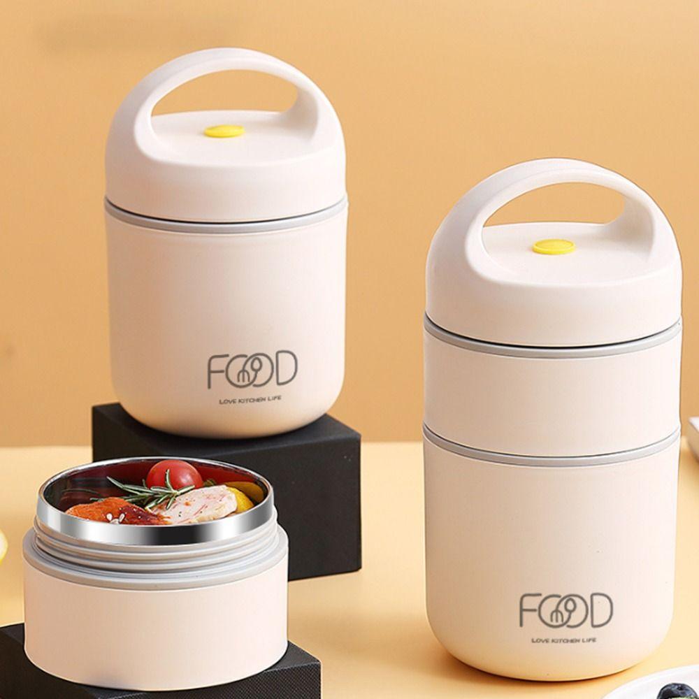 Steel Thermal Reusable Insulated Soup Cup Food Warmer Lunch Bag Lunch Box Thermos Containers