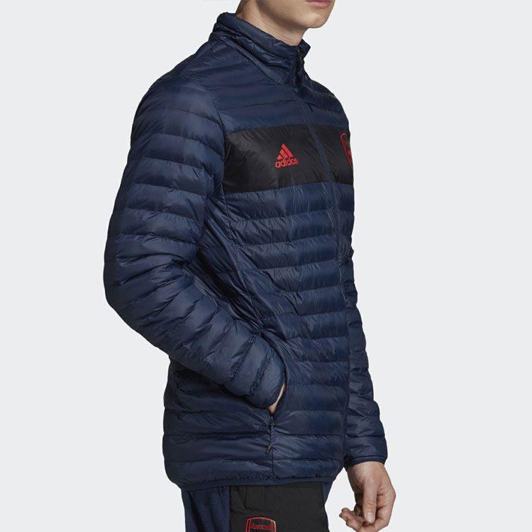 adidas Мужские пуховики Темно-синий Стойка Умеренный пуховик EH5624