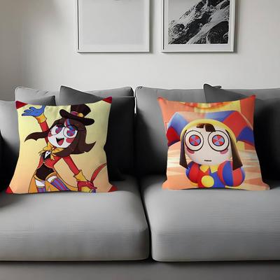 Наволочка для подушки A-amazing Digital Circus 45*45 см, декоративная наволочка для диванной подушки.